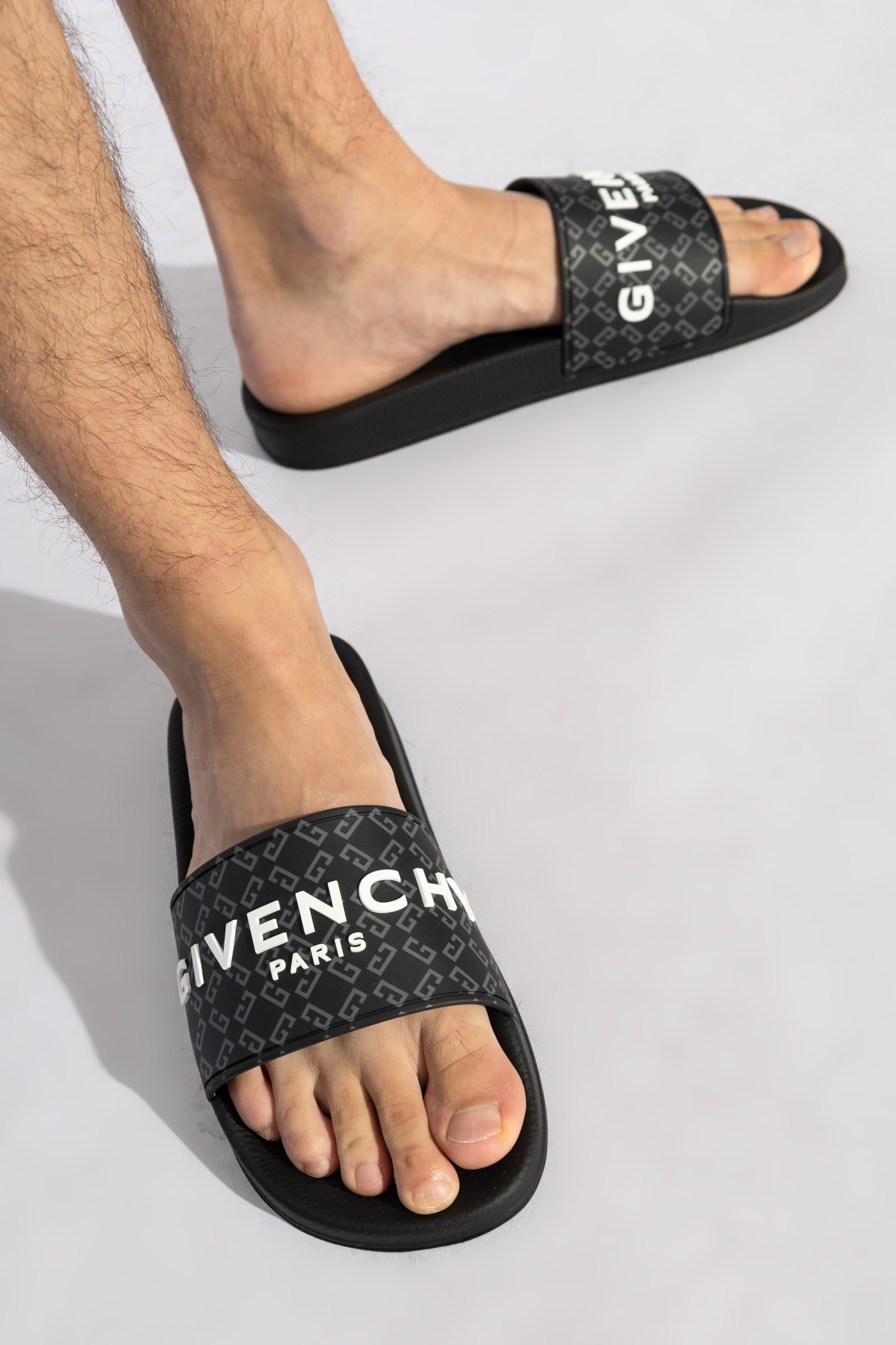 Givenchy Women Black Slides sale Slide Sandals Slippers